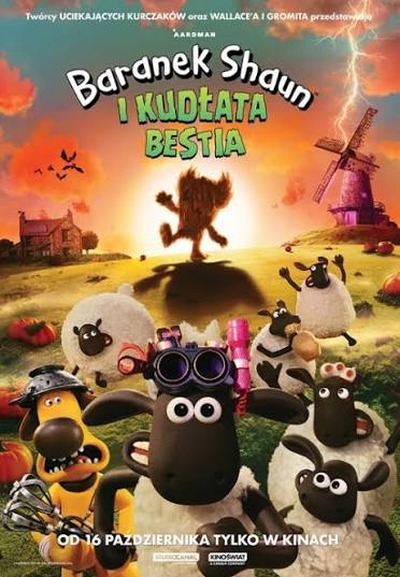 Plakat wydarzenia: Baranek Shaun i kudłata bestia (Bez dialogów)  KULTURA BEZ BARIER, SEANS PRZYJAZNY SENSORYCZNIE