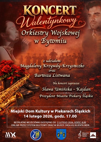 Plakat wydarzenia: Koncert Walentynkowy 