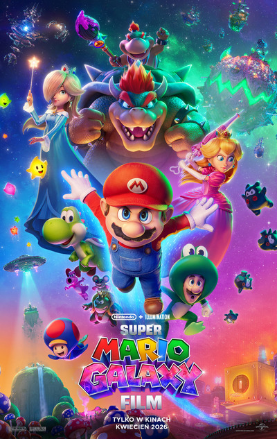 Plakat wydarzenia: Super Mario Galaxy Film (dubbing)  POKAZ PRZEDPREMIEROWY