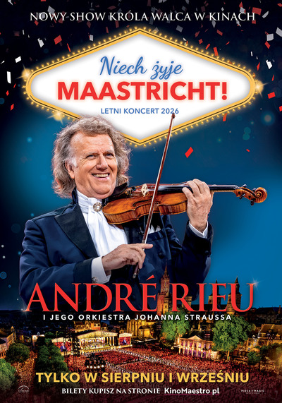 Plakat wydarzenia: André Rieu. Niech żyje Maastricht! - retransmisja letniego koncertu 2026 